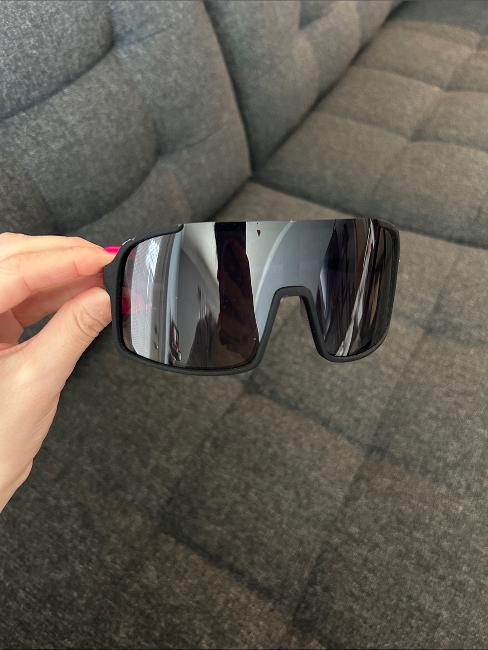 goodr Black Shield-Style Sunglasses - Black